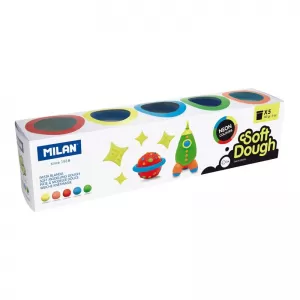 Plastilina usoara neon, 5 culori, 710 gr. Milan-1-IMG-nav