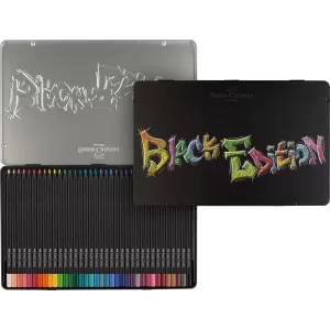 Creioane colorate 36 culori black edition cutie metal Faber-Castell-2-IMG-nav