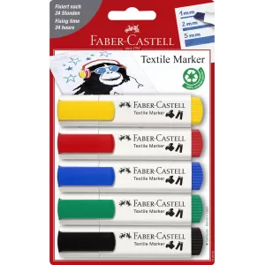 Blister 5 markere pentru textile standard Faber-Castell-1-IMG-nav