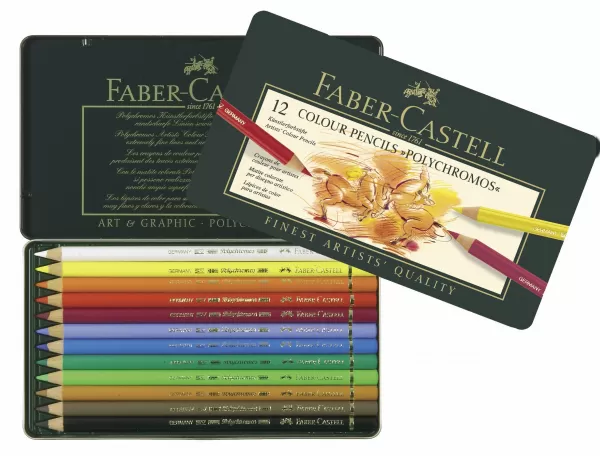 Creioane colorate 12 culori polychromos Faber-Castell-2-IMG-slider