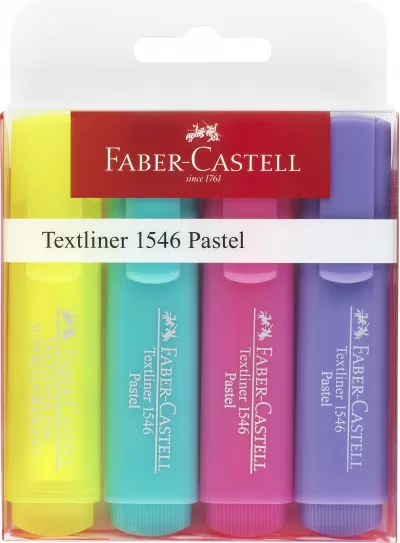 Textmarker set 4 pastel Faber-Castell-img