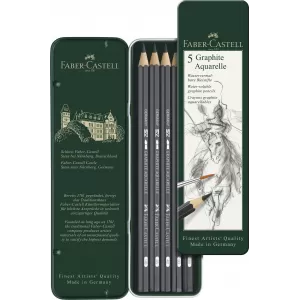 Set 5 buc creion grafit aquarelle Faber-Castell-2-IMG-nav