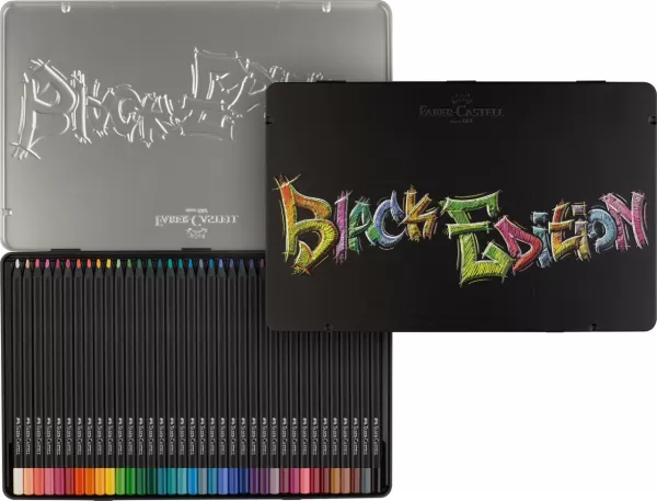 Creioane colorate 36 culori black edition cutie metal Faber-Castell-2-IMG-slider