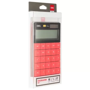 Calculator de birou 12 DG, rosu, Deli 1589R-3-IMG-nav