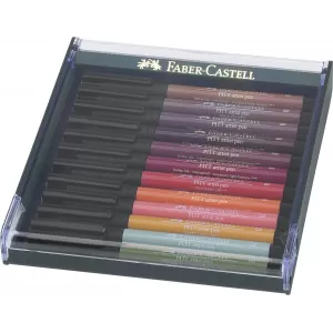 Cutie 12 culori pitt artist pen nuante earth Faber-Castell-1-IMG-nav