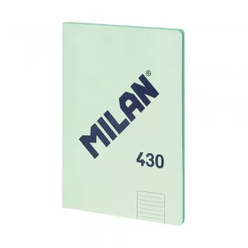 Caiet studentesc premium Milan, 48 file, hartie 95g/mp, dictando, coperta verde-1