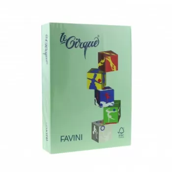 Carton color 160g/mp A4 107 VERDE DESCHIS FAVINI-1