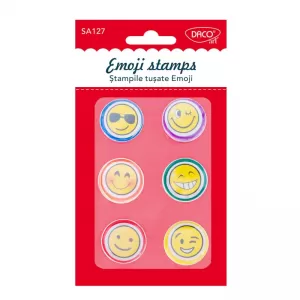 Stampila tusata Emoji, set 6 bucati, Daco SA127-1-IMG-nav