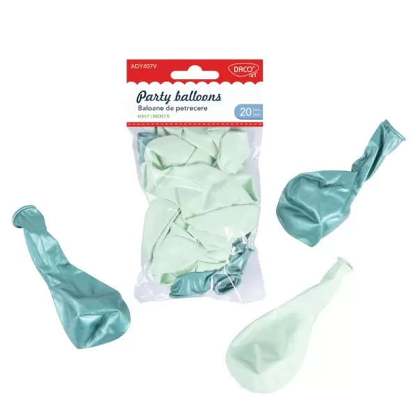 Accesorii craft – baloane latex verde mentă AD407V “Baloane de petrecere” DACO-1-IMG-slider