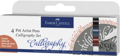 Pitt artist pen set caligrafic 4 buc Faber-Castell-img