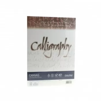 Hârtie caligrafică 200g/mp A4 50 coli ALB FAVINI CANVAS-1