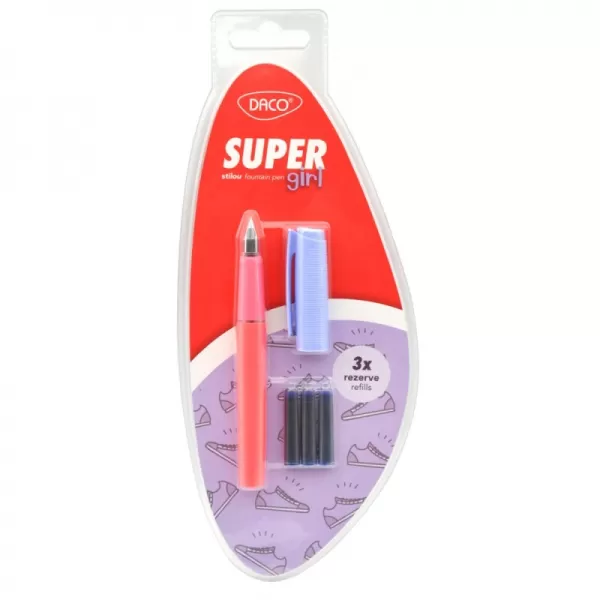 Stilou corp din plastic Super Girl ST204F-1-IMG-slider