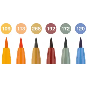 Pitt artist pen set 6 buc culori toamna 2022 Faber-Castell-2-IMG-nav