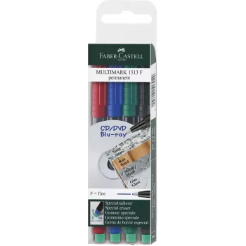 Marker permanent set 4 f multimark Faber-Castell-1