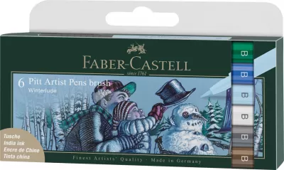 Pitt artist pen set 6 buc culori iarna 2022 Faber-Castell-img