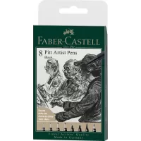 Pitt artist pen set 8 buc negru 2022 Faber-Castell-1-IMG-slider-mobile