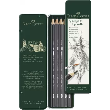 Set 5 buc creion grafit aquarelle Faber-Castell-2