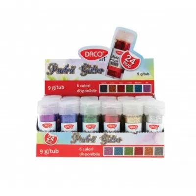 Pudr&#259; glitter 9 g set 24 DACO-img