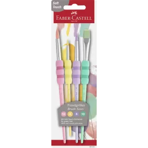 Pensula pictura set 4, Soft Touch Pastel Faber-Castell-1-IMG-nav