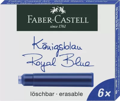 Cartuse cerneala mici albastre 6 buc/cutie Faber-Castell-img