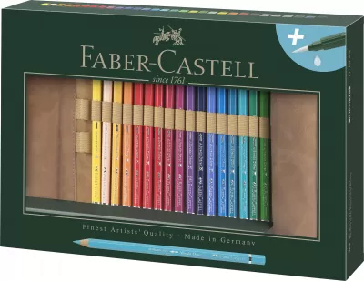 Rollup 30 creioane colorate a.durer + accesorii Faber-Castell-img