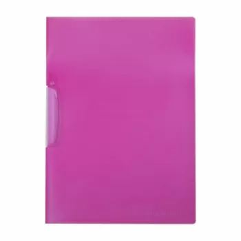 Mapă plastic cu clips A4, Fucsia, DACO MP540F-1