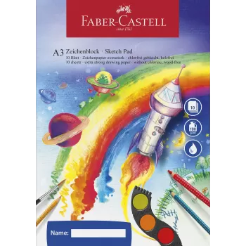 Bloc desen a3 10 file 100g/mp Faber-Castell-1