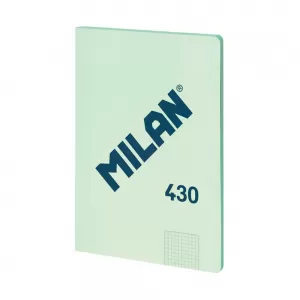 Caiet studentesc premium Milan, 48 file, hartie 95g/mp, matematica, coperta verde-1-IMG-nav