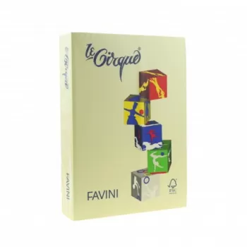 Carton color 160g/mp A4 100 GALBEN DESCHIS FAVINI-1