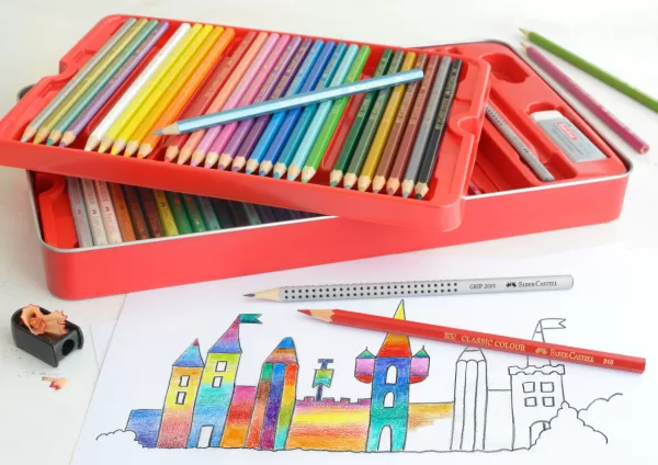 Creioane colorate 60 culori cutie metal Faber-Castell-2-IMG-slider