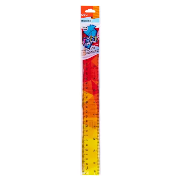 Rigla flexibila 30 cm, multicolora, Deli-4-IMG-slider