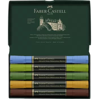 Set 5 markere solubile peisaj a.durer Faber-Castell-2