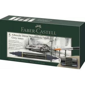 Set 5 markere solubile tonuri de gri a.durer Faber-Castell-3-IMG-nav