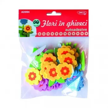 Accesorii craft - AD094 Flori în ghiveci spumă AA DACO-1