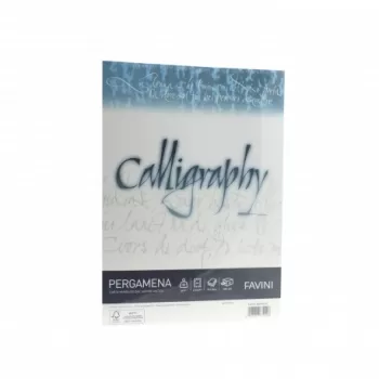 Hârtie caligrafică 90g/mp A4 20 coli ALB FAVINI PERGAMENA-1