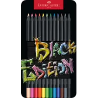 Creioane colorate 12 culori black edition cutie metal Faber-Castell-1-IMG-slider-mobile