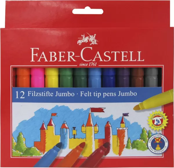 Carioca 12 culori jumbo Faber-Castell-1-IMG-slider