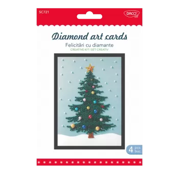 Set creativ Craciun - Felicitari  cu diamante Daco SC721-1